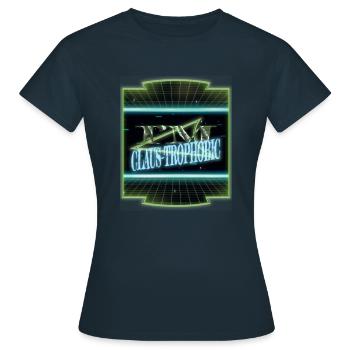 animal geek dinosaur funny gym present - Frauen T-Shirt - Navy - Vorne - AI Model Female 172 dark (172cm)