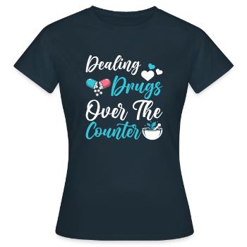 pharmacien médicaments médicaments cadeau du pharmacien - T-shirt Femme - marine - Devant - AI Model Female 172 dark (172cm)