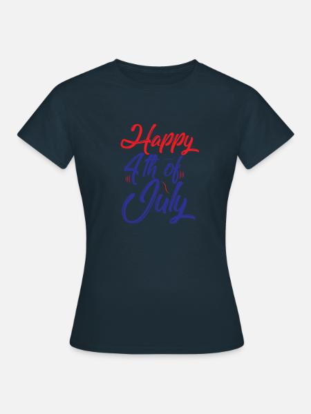 Frohen 4. Juli - Frauen T-Shirt - Navy