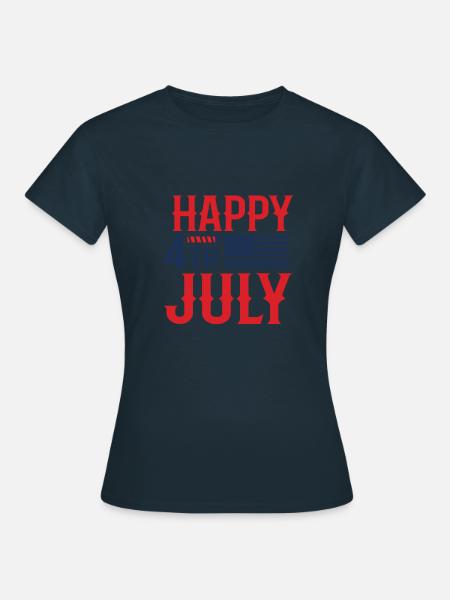 Frohen 4. Juli - Frauen T-Shirt - Navy