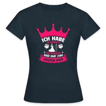 Junggesellinnenabschied Ich habe Ja gesagt! - Frauen T-Shirt - Navy - Vorne - AI Model Female 172 dark (172cm)