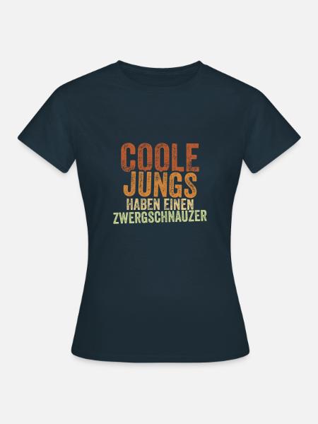 Zwergschnauzer - Frauen T-Shirt - Navy