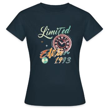 Limited edition 1993 - cadeau anniversaire vintage - T-shirt Femme - marine - Devant - AI Model Female 172 dark (172cm)