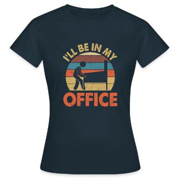 Retro Arcade Maschine Spiel Liebhaber Vintage Pinb - Frauen T-Shirt - Navy - Vorne - AI Model Female 172 dark (172cm)