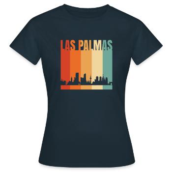 Las Palmas - Frauen T-Shirt - Navy - Vorne - AI Model Female 172 dark (172cm)