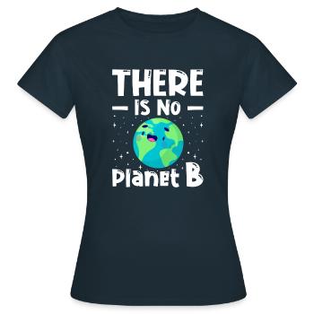 Il n’y a pas de planète B - T-shirt Femme - marine - Devant - AI Model Female 172 dark (172cm)