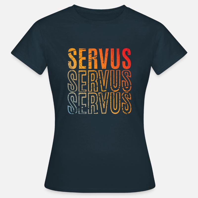 SERVUS - Frauen T-Shirt - Navy