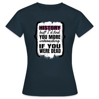 African American History African American Pride - Women's T-Shirt - navy - Front - AI Model Female 172 dark (172cm)