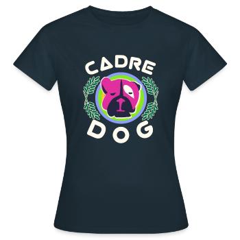 Chien – Escouade canine – Partenariat avec les animaux - T-shirt Femme - marine - Devant - AI Model Female 172 dark (172cm)