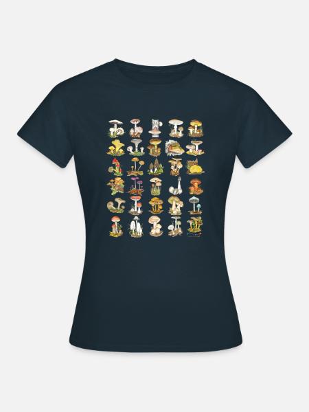 Pilzvielfalt - Frauen T-Shirt - Navy