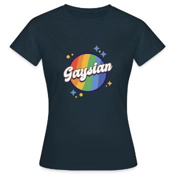 Spectre de fierté rayonnante - T-shirt Femme - marine - Devant - AI Model Female 172 dark (172cm)