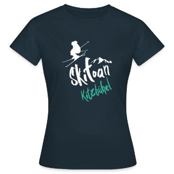 Ski Kitzbühel - T-shirt Femme - marine - Devant - AI Model Female 172 dark (172cm)