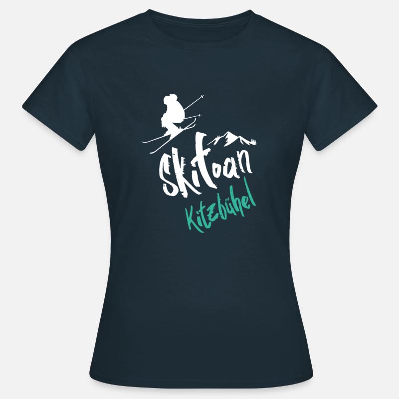 Sciare Kitzbühel - Maglietta da donna - navy