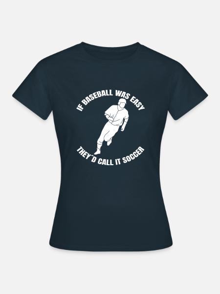 Baseball Baseballer Baseballspieler Baseballteam - Frauen T-Shirt - Navy