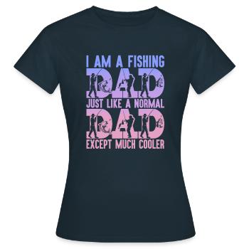fisch, fisch, angeln, see, meer, angeln, fauna, exotisch - Frauen T-Shirt - Navy - Vorne - AI Model Female 172 dark (172cm)