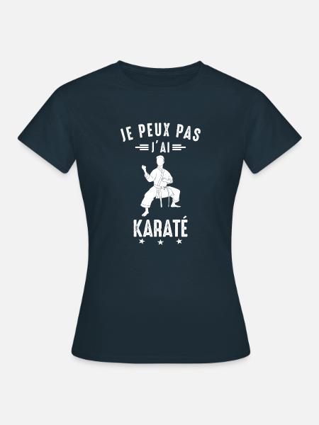 Ich kann nicht Karate Karate Karateka - Frauen T-Shirt - Navy