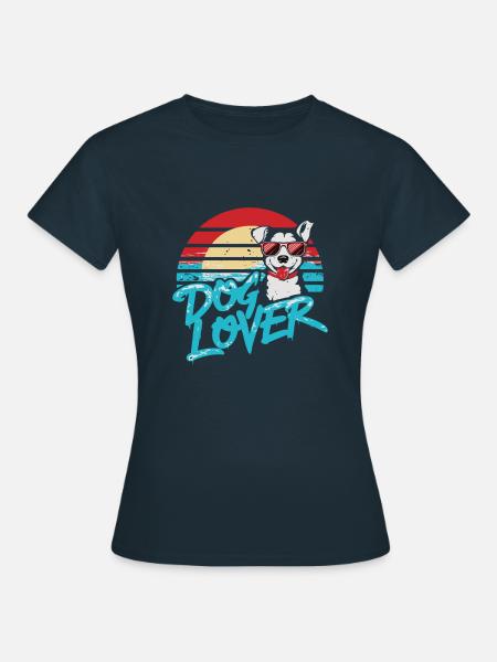 HUNDEFREUND - Frauen T-Shirt - Navy