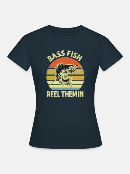 Barschfische Hole sie ein - Frauen T-Shirt - Navy
