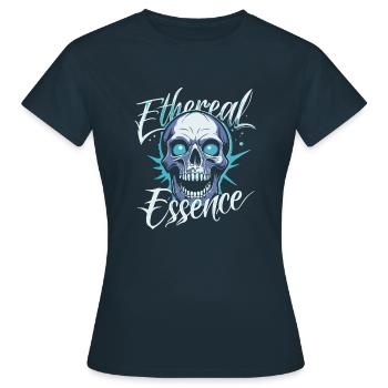 ESSENCE ÉTHÉRÉE - T-shirt Femme - marine - Devant - AI Model Female 172 dark (172cm)