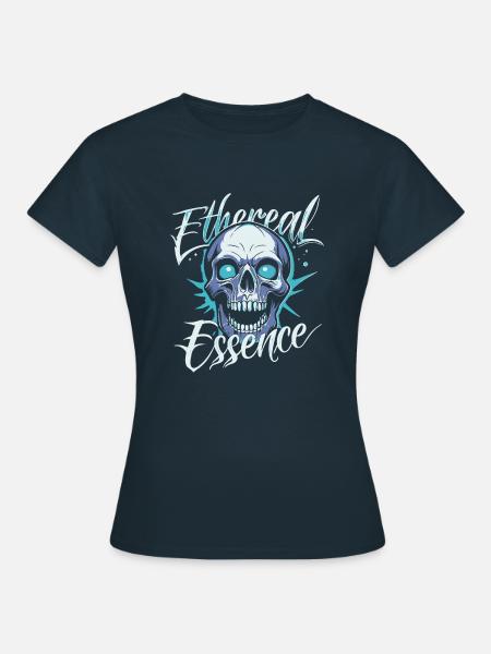 ÄTHERISCHE ESSENZ - Frauen T-Shirt - Navy