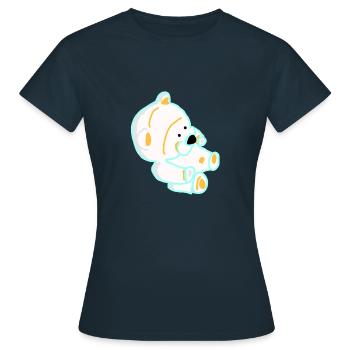 Bear Drawing - Women's T-Shirt - navy - Front - AI Model Female 172 dark (172cm)