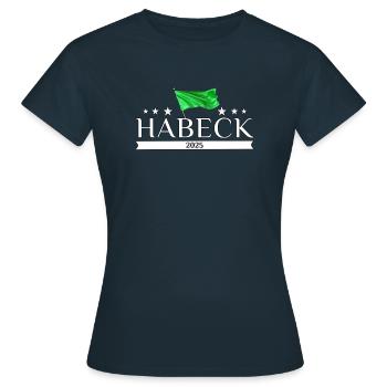 Habeck für Deutschland 2025 - Frauen T-Shirt - Navy - Vorne - AI Model Female 172 dark (172cm)