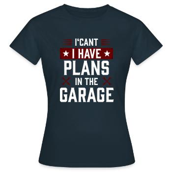 garage2 Zeichenfläche 1 - Frauen T-Shirt - Navy - Vorne - AI Model Female 172 dark (172cm)