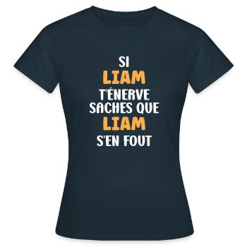 Liam - T-shirt Femme - marine - Devant - AI Model Female 172 dark (172cm)