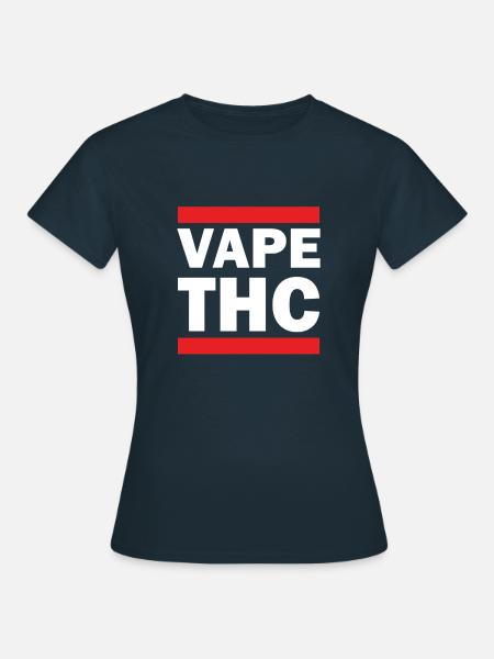 Vape THC White - Frauen T-Shirt - Navy