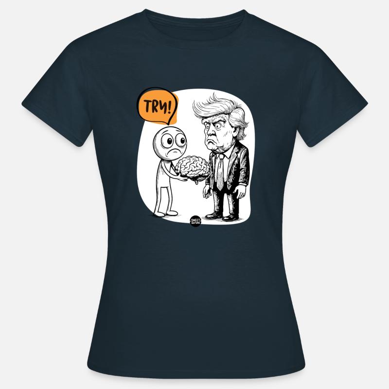 Brain. You Might Need It. - Women's T-Shirt - navy