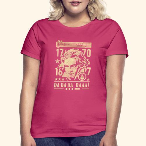 Beethoven Porträt Noten 5. Symphonie - Frauen T-Shirt