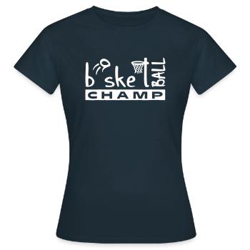 Basketball Champ - Frauen T-Shirt - Navy - Vorne - AI Model Female 172 dark (172cm)