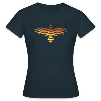 Raven Sunrise - Women's T-Shirt - navy - Front - AI Model Female 172 dark (172cm)