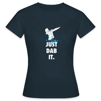 dab just dabbing touchdown fun humor panda krass - Frauen T-Shirt - Navy - Vorne - AI Model Female 172 dark (172cm)