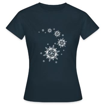 hiver - T-shirt Femme - marine - Devant - AI Model Female 172 dark (172cm)