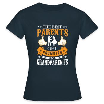 The best parents - Women's T-Shirt - navy - Front - AI Model Female 172 dark (172cm)