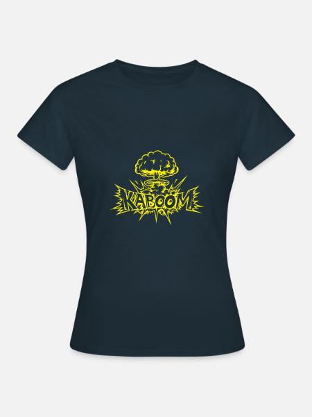 KABOOM - Frauen T-Shirt - Navy