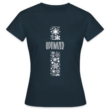 OPTIMIZER D58 0 - Women's T-Shirt - navy - Front - AI Model Female 172 dark (172cm)