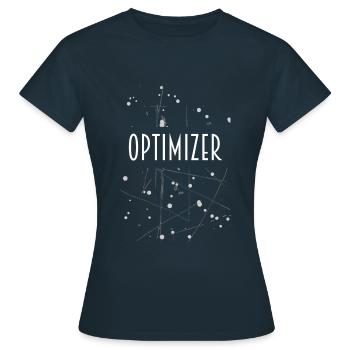 OPTIMIZER D54 26 - Women's T-Shirt - navy - Front - AI Model Female 172 dark (172cm)