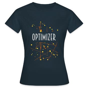 OPTIMIZER D54 24 - Women's T-Shirt - navy - Front - AI Model Female 172 dark (172cm)