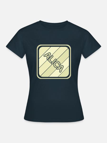 Mädchenname Alica - Frauen T-Shirt - Navy