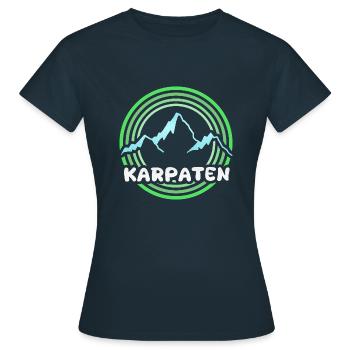 Mont Carpates - T-shirt Femme - marine - Devant - AI Model Female 172 dark (172cm)