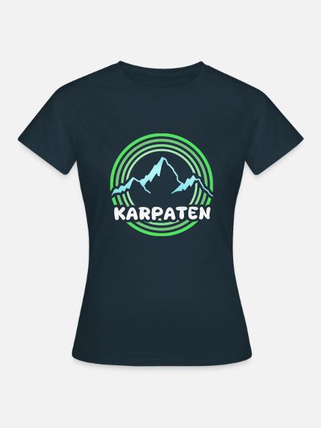 Berg Karpaten - Frauen T-Shirt - Navy