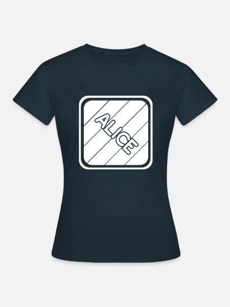Alice als Mädchenname - Frauen T-Shirt - Navy