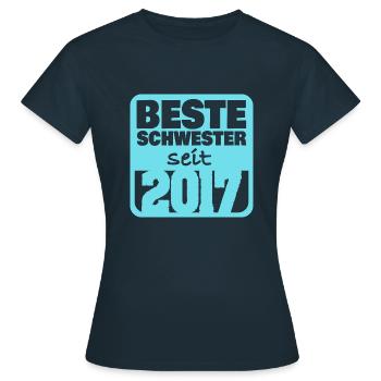 Siblings 2017 - Women's T-Shirt - navy - Front - AI Model Female 172 dark (172cm)