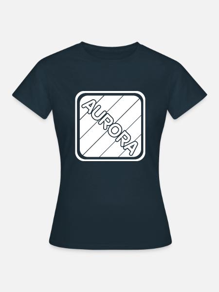 Maedchenname Aurora - Frauen T-Shirt - Navy