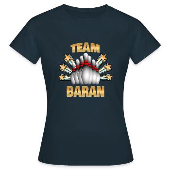 Kegeln Kegel Bowling Baran - Frauen T-Shirt - Navy - Vorne - AI Model Female 172 dark (172cm)