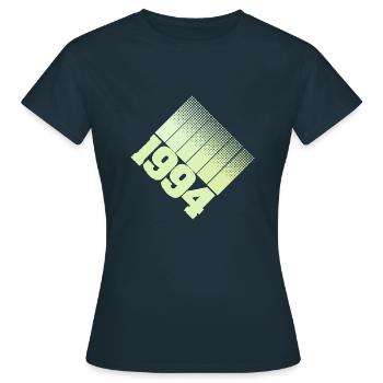 Année de jeu 1994 - T-shirt Femme - marine - Devant - AI Model Female 172 dark (172cm)