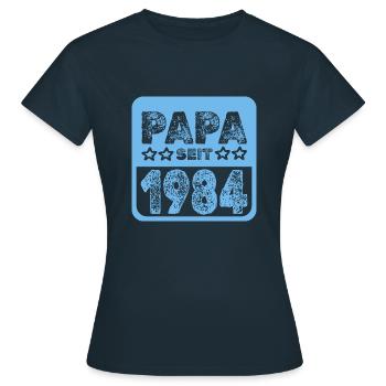 seit 1984 - Frauen T-Shirt - Navy - Vorne - AI Model Female 172 dark (172cm)