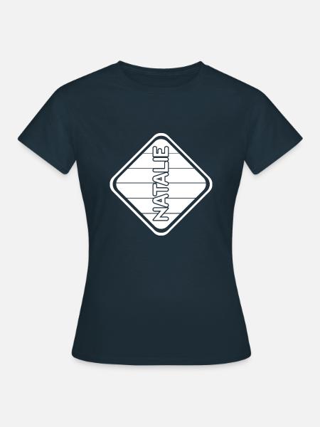 Vorname Natalie - Frauen T-Shirt - Navy